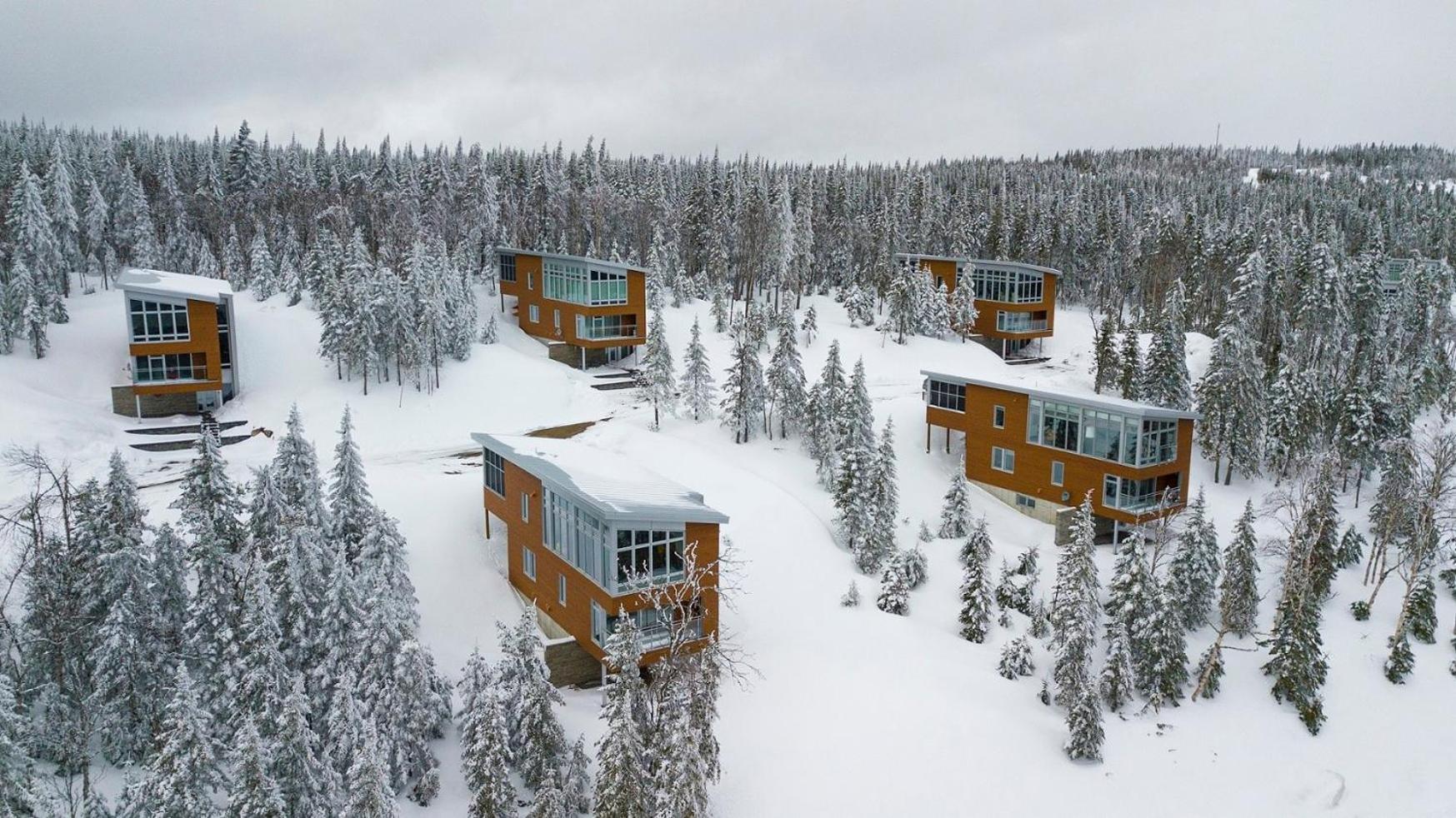 Les Chalets Du Massif De Charlevoix Петит-Ривиер-Сен-Франсоа Екстериор снимка