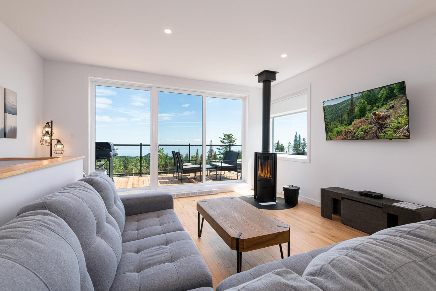 Les Chalets Du Massif De Charlevoix Петит-Ривиер-Сен-Франсоа Стая снимка